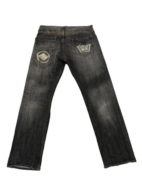 Other Designers Japanese Brand - Karakuri Tamashi Embroidery Hand Painted Denim Jeans