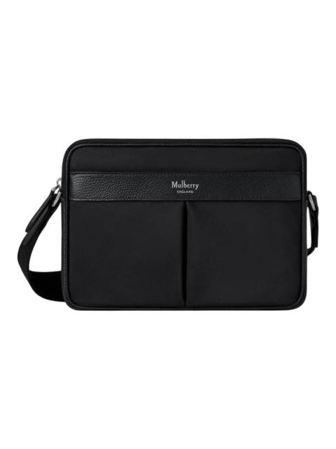 Mulberry Heritage Nylon Crossbody Black Nylon & Small Classic Grain