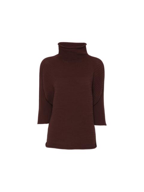 Pleats Please Issey Miyake Pleats Please Issey Miyake Brown Tops - Blouses Women