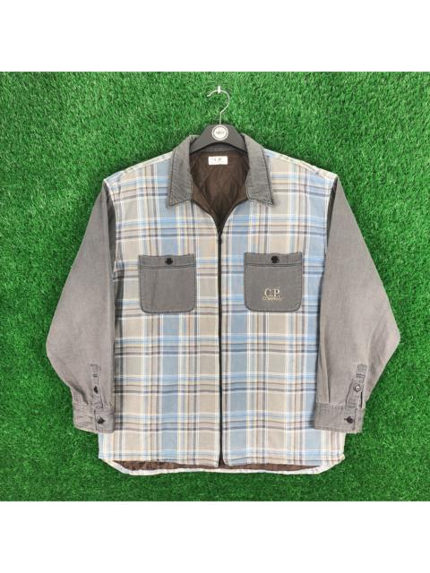 Other Designers Vintage - Vintage 80's C.P Company Checkered Flannel Quilted Lining