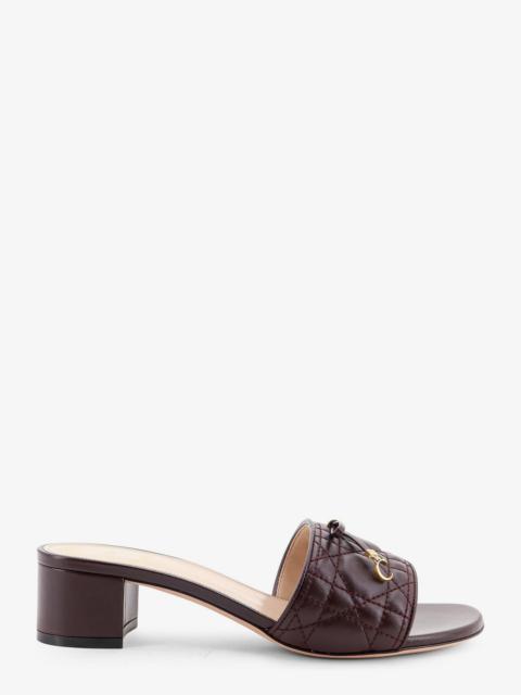 Dior Dior Women Cannage Sandal With Lambskin Heel