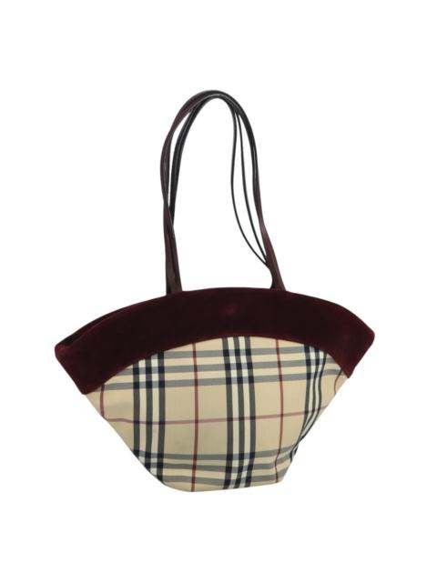 Burberry Burberry Nova Check Tote Bag Canvas Beige
