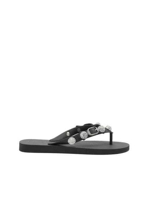 BALENCIAGA Balenciaga Black Flip-Flops & Slides Women