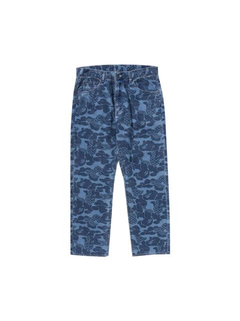 BAPE Asia Camo Denim Pants 'Indigo'