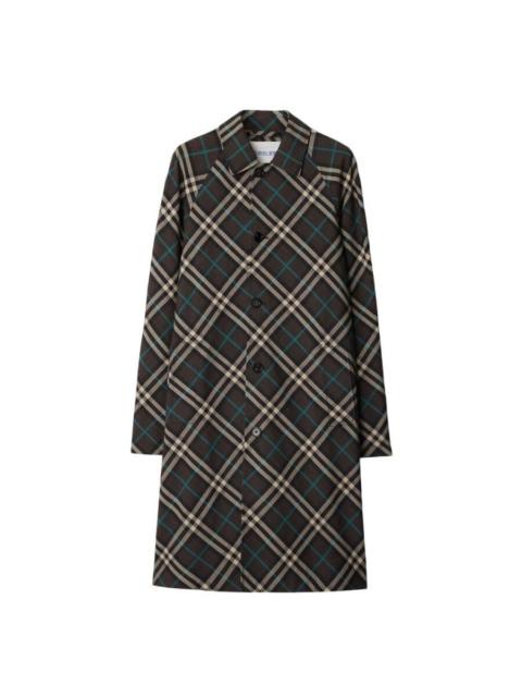 Burberry Burberry Check Print Mid-Length Car Coat