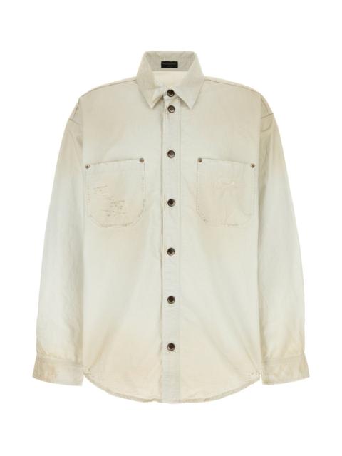 BALENCIAGA Sand poplin shirt