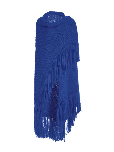 GABRIELA HEARST Lauren Knit Wrap in Cobalt Welfat Cashmere
