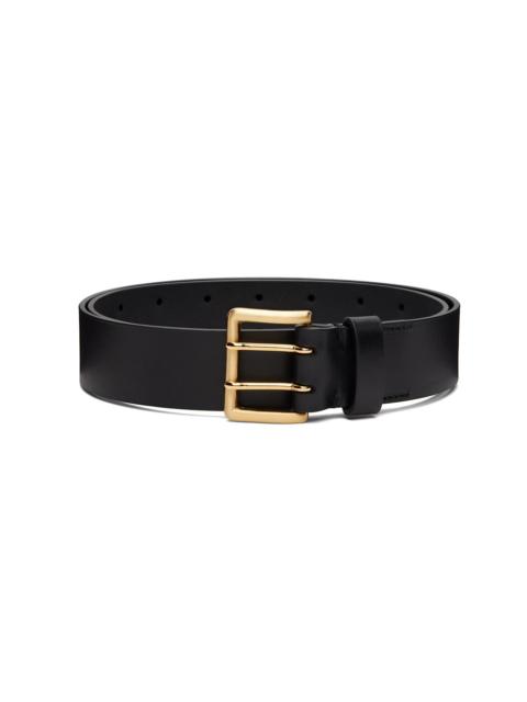 AURALEE Black Two-Hole Buckle Belt