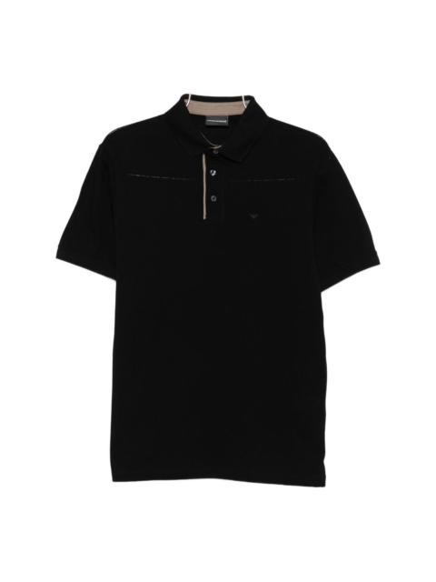 EMPORIO ARMANI Logo cotton polo shirt