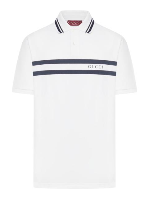 GUCCI Gucci Men Cotton Piquet Polo Shirt