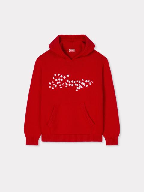 KENZO 'KENZO Winter Holidays' embroidered hoodie cardigan in cotton and wool