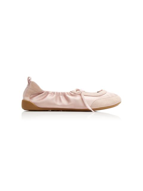 Chloé Kick Leather & Suede Sneakers light pink