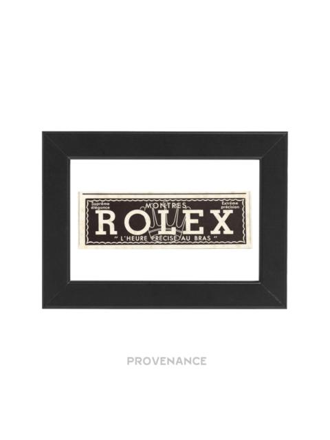 ROLEX Rolex Antique Vintage Newsprint Ad - Crown Logo
