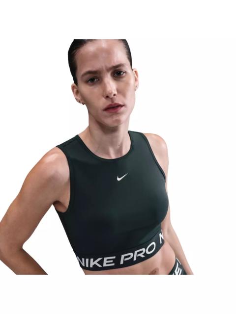Nike Pro Women's Dri-FIT Cropped Tank Top -Seaweed Green
