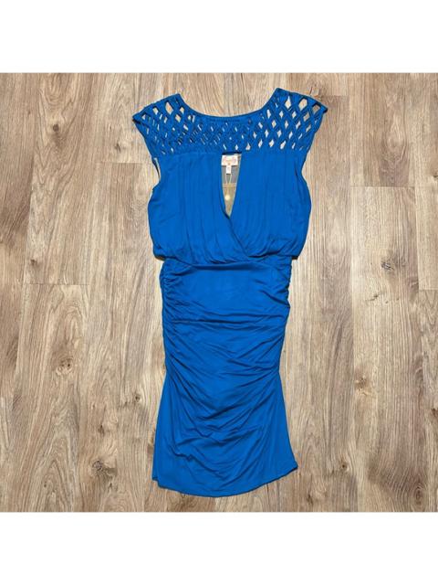 Other Designers Plenty by Tracy Reese Macrame Surplice Dress in Ocean Blue