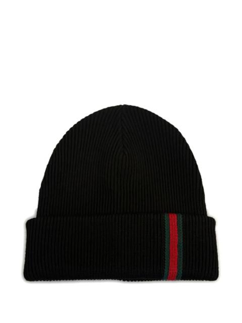 GUCCI Gucci Ribbed Stripe Beanie