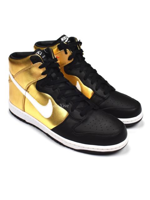 Nike 2008 Nike Dunk High Premium Metallic Gold Black DS