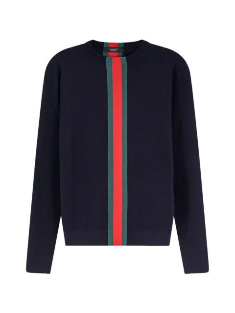 GUCCI Gucci Men Web Detail Cotton T-Shirt