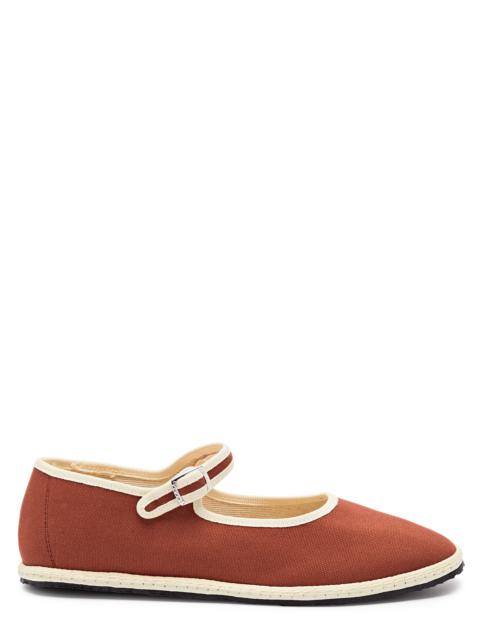 Canvas Mary Jane flats