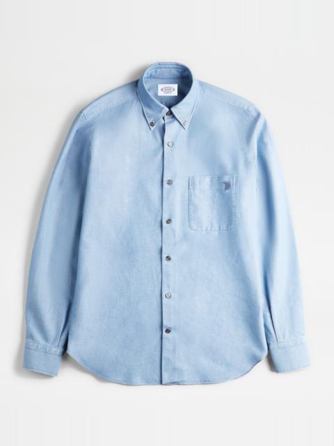 Tod's SHIRT IN DENIM - LIGHT BLUE