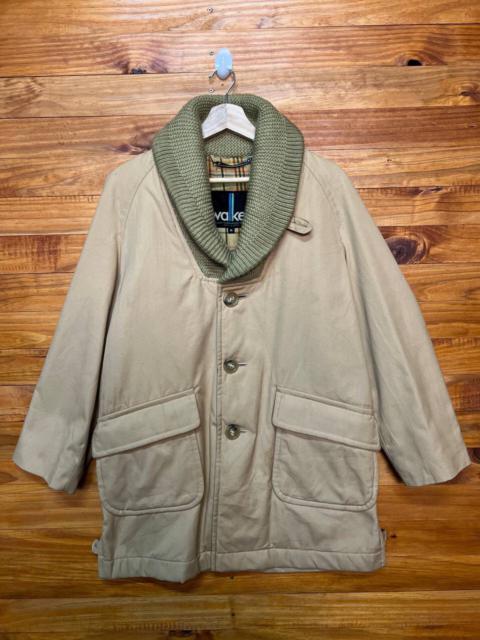 Other Designers Vintage - VINTAGE WALKER SHAWL WOOL COLLAR CANVAS JACKET MADE IN JAPAN
