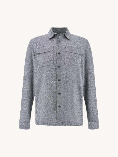 Paul & Shark OVERSHIRT IN LINEN AND URUKAI COTTON