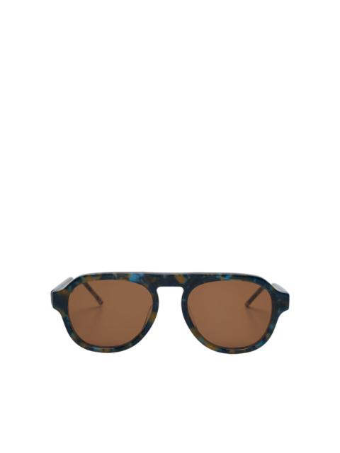 Thom Browne Acetate Oval Sunglasses Unisex