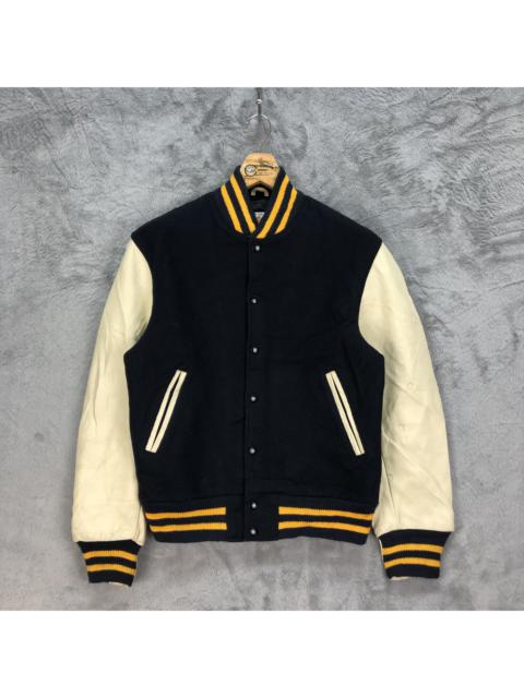 Other Designers Vintage - Vintage GB Sport Made in USA Wool Leather Varsity #4891-31