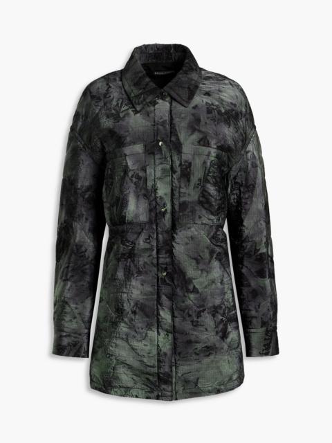 Other Designers Oversized printed quilted shell jacket
