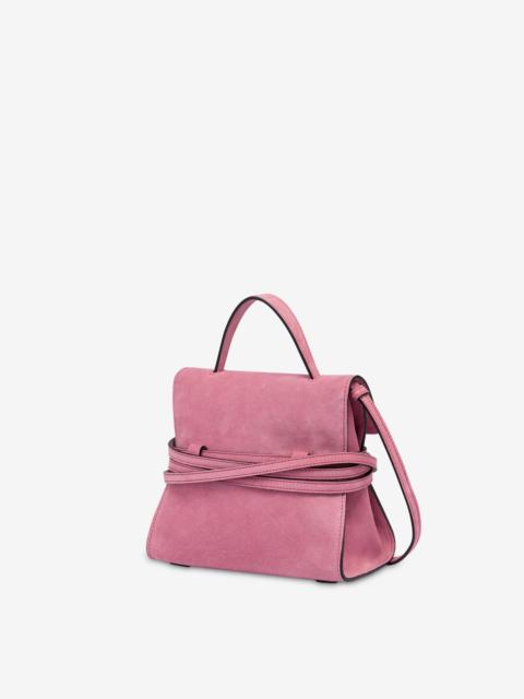 Moschino MOSCHINO TIE ME BAG IN SUEDE SMALL