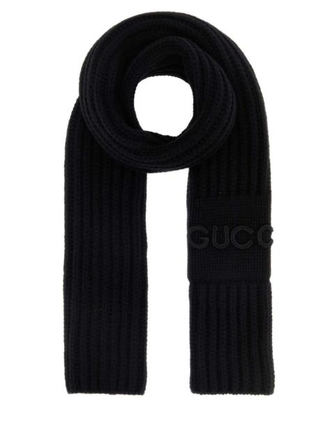 GUCCI Gucci Women Black Wool Blend Scarf