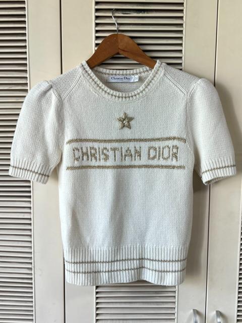 Dior Dior logo+ Off-White Top