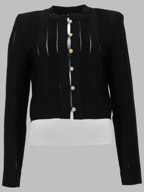 Balmain Balmain Women Cardigan Corto In Maglia