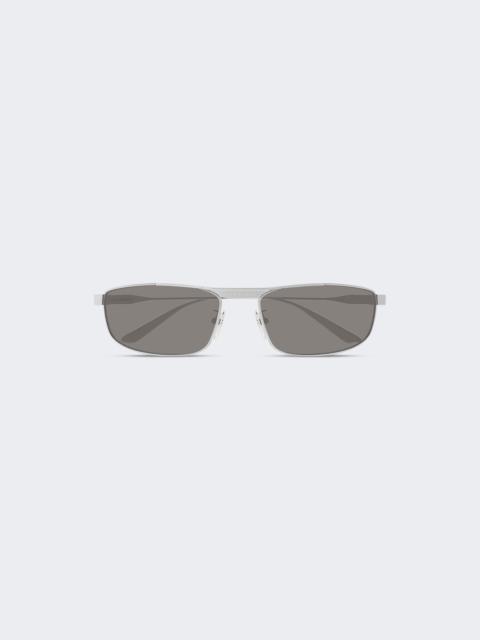 BALENCIAGA Tag 3.0 Rectangle Sunglasses Light Grey