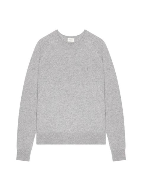 SAINT LAURENT Saint Laurent Cassandre Sweater In Cashmere, Size Large