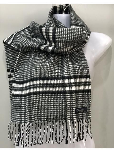 Other Designers Japanese Brand - CASHMINK BLACK & WHITE PLACK SCARF MUFFLER NECKERCHIEF