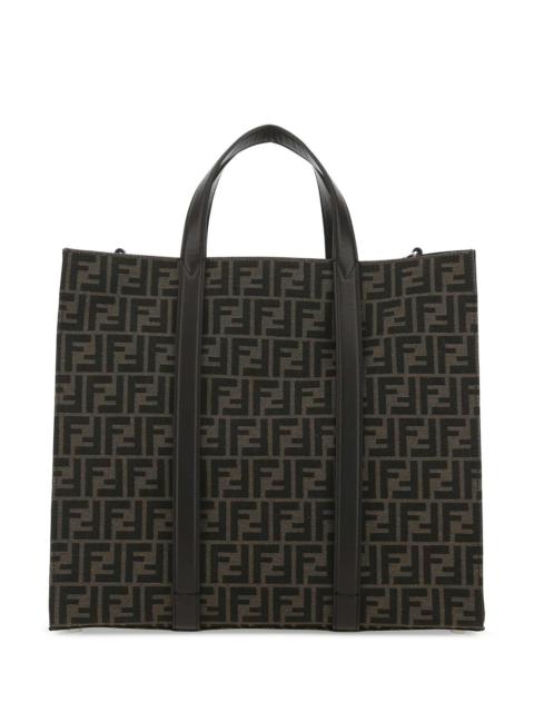 FENDI Fendi Men Embroidered Canvas Shopping Bag