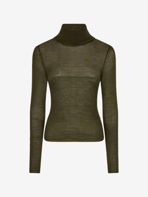 Roberto Cavalli Silk/wool-Blend Turtleneck