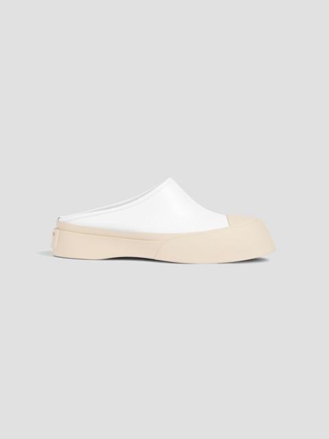 Marni Pablo leather and rubber slip-on sneakers