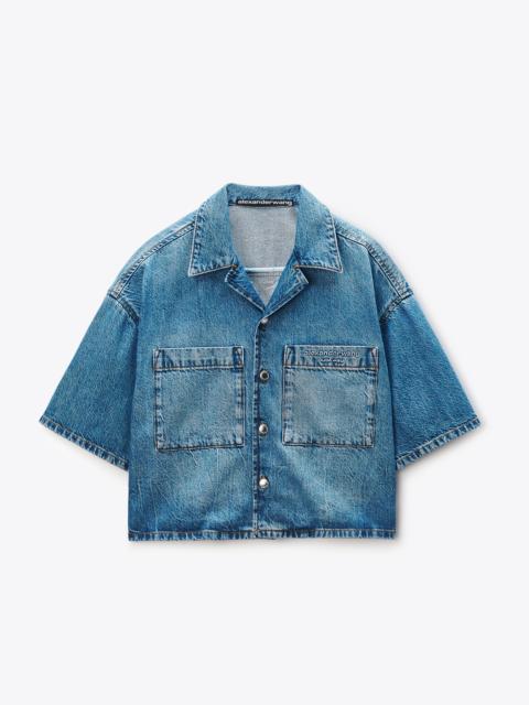 Alexander Wang Cropped Denim Shirt