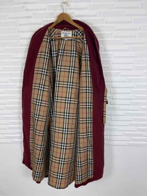 BURBERRY PRORSUM LONG WOOL NOVA CHECK JACKET