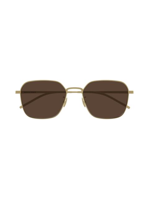 Bottega Veneta Bottega Veneta 55mm Square Sunglasses in Bronze at Nordstrom