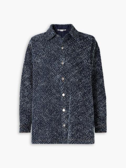 Stella McCartney Oversized bouclé-denim shirt