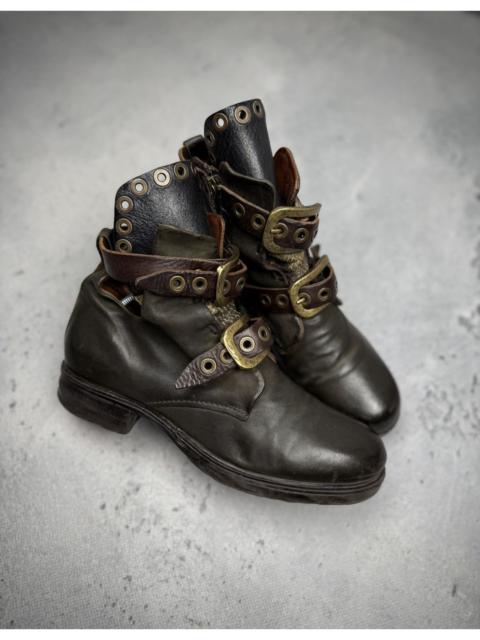 Other Designers Vintage A.S.98 Airstep Italian Leather Ankle Biker Boots 90s