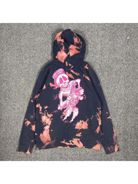 Other Designers Vintage - Vintage Stussy Marble Dyed Graphic Hoodies 00s