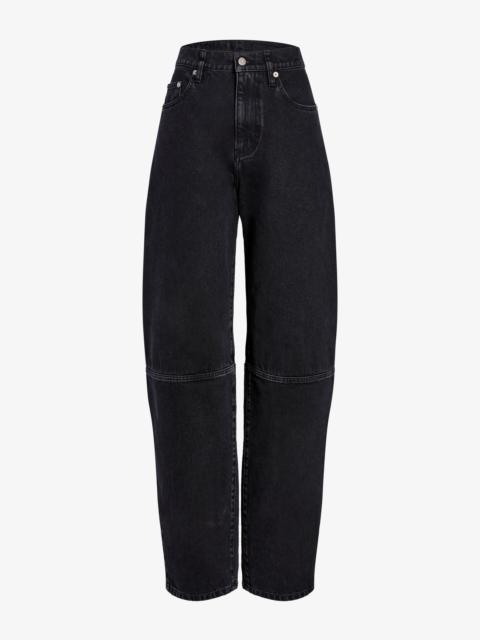 Proenza Schouler Fontana Jean in Black Rigid Denim