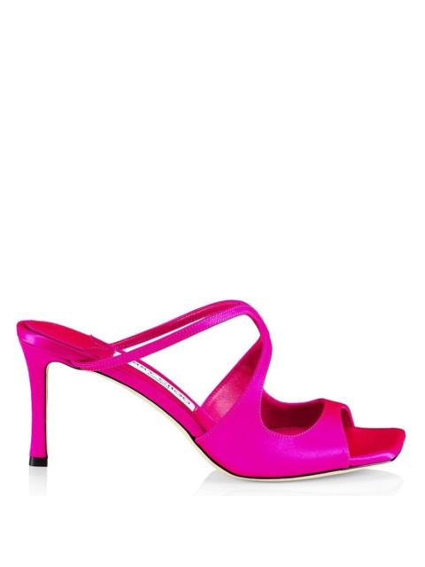 JIMMY CHOO Jimmy Choo Anise 75 Satin Mules