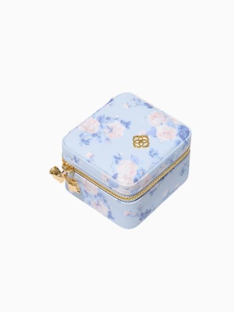 LoveShackFancy Kendra Scott x LoveShackFancy Blue Small Zip Jewelry Case