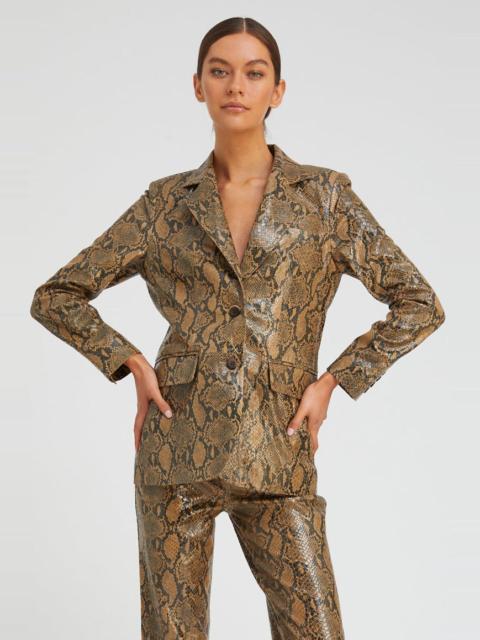 SPRWMN TAN PYTHON CLASSIC BLAZER