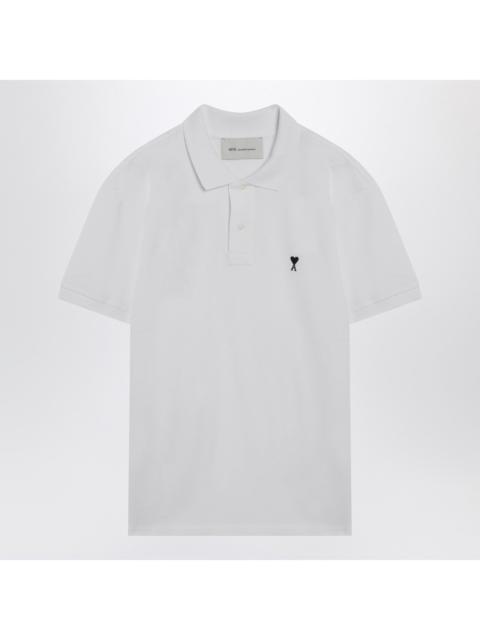 AMI Paris Ami Paris White Ami De Coeur Polo Shirt Men